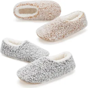 2 Pack Warm Fuzzy Anti Skid – Stay Cozy and Safe Indoors Slippers