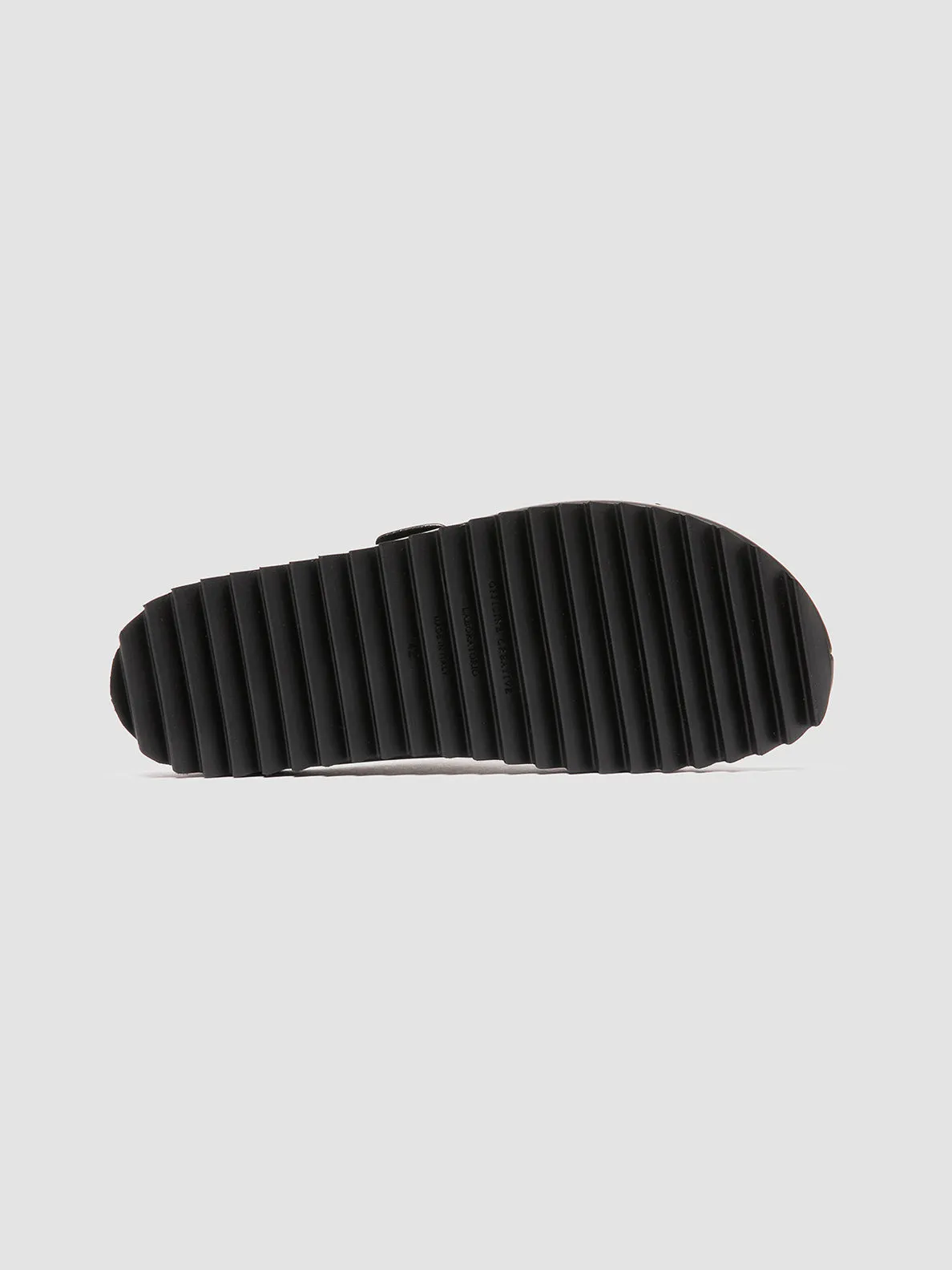 AGORÀ 010 - Brown Leather Slide Sandals