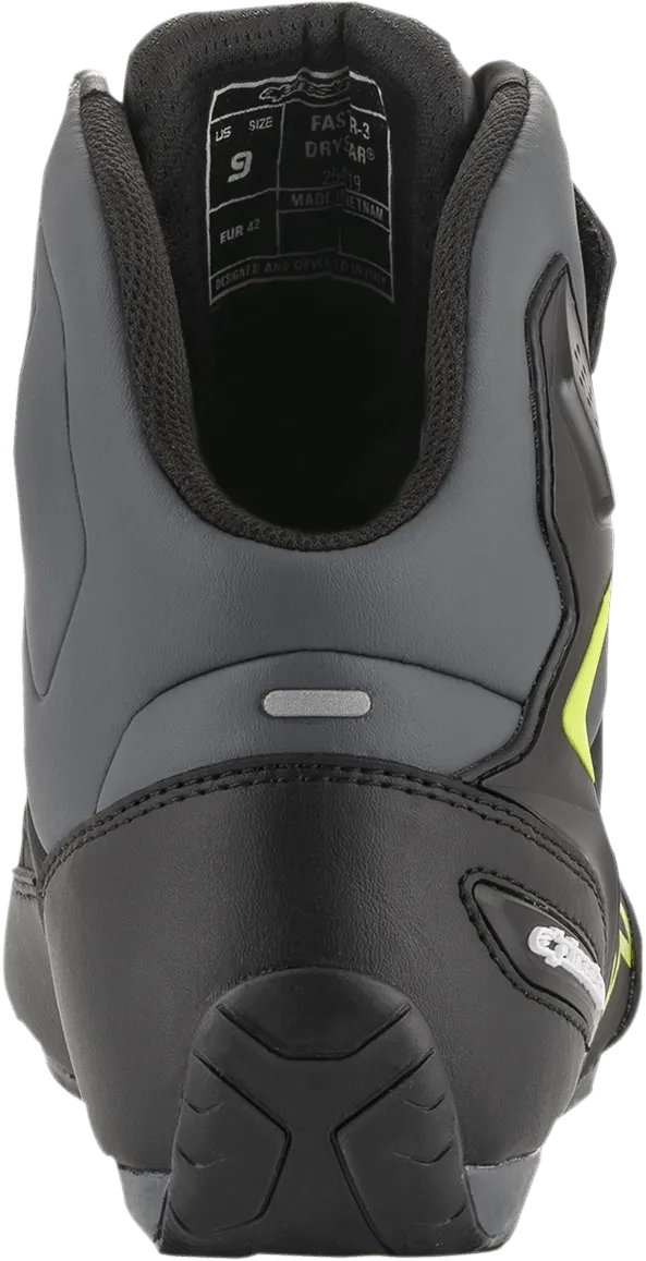 ALPINESTARS Faster-3 Drystar? Shoes - Black/Gray/Yellow - US 6 2540719175-6