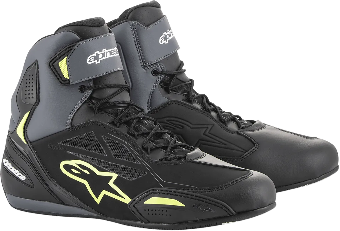ALPINESTARS Faster-3 Drystar? Shoes - Black/Gray/Yellow - US 6 2540719175-6