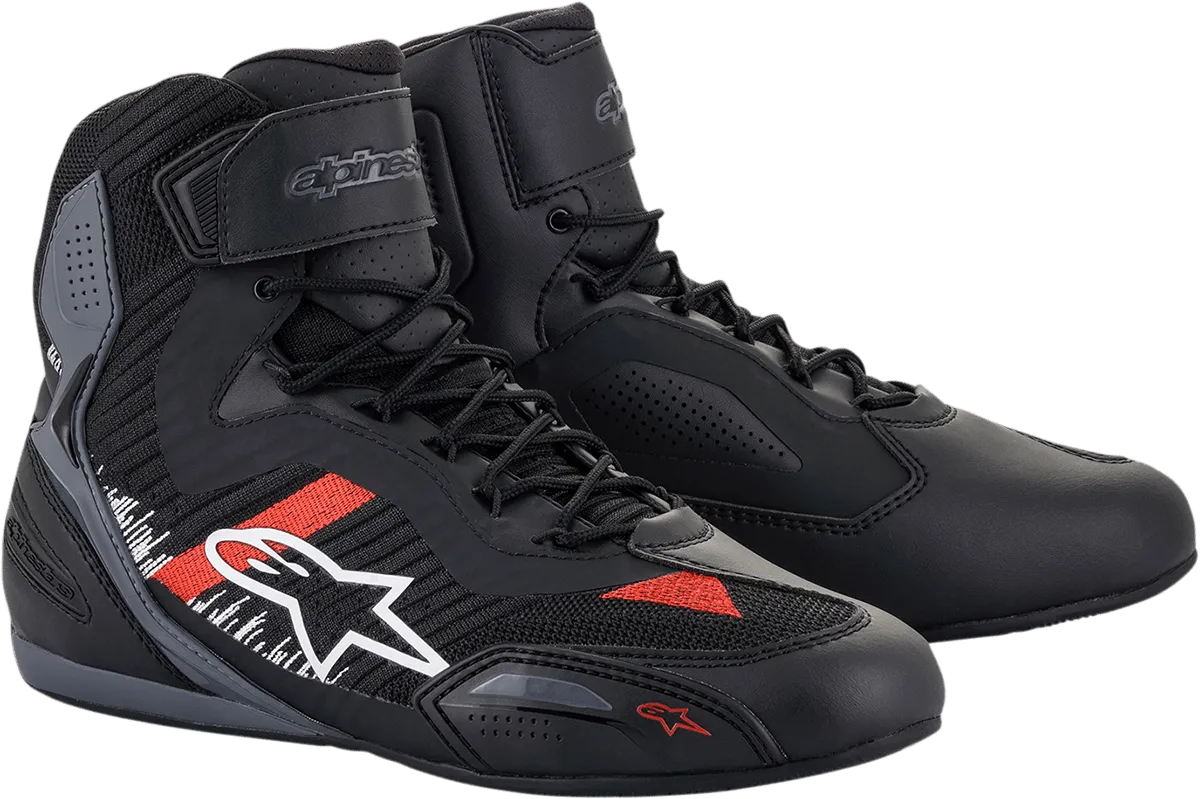 ALPINESTARS Faster-3 Rideknit Shoes - Black/Gray/Red - US 10.5 25103191165105