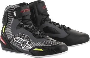 ALPINESTARS Faster-3 Rideknit Shoes - Black/Gray/Red/Yellow - US 12 2510319131512