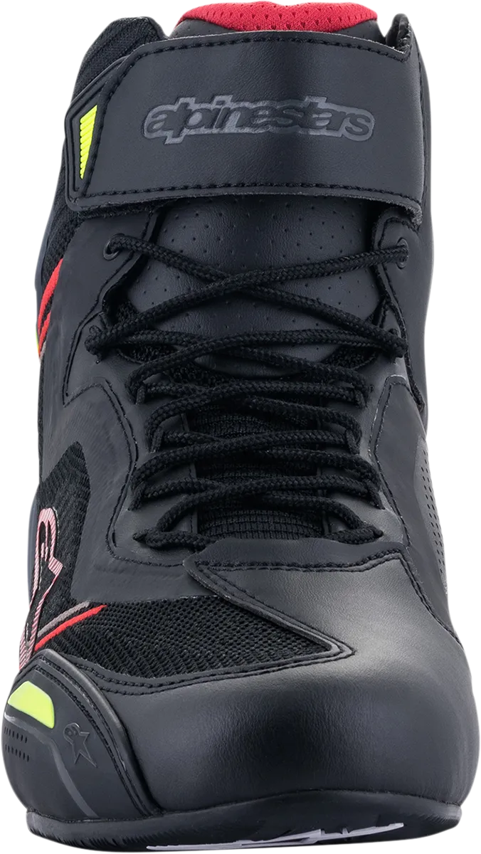 ALPINESTARS Faster-3 Rideknit Shoes - Black/Red/Yellow - US 8 25103191368