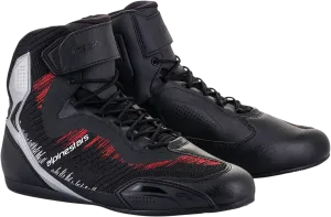 ALPINESTARS Faster-3 Rideknit Shoes - Black/Silver/Red - US 7 251031919307