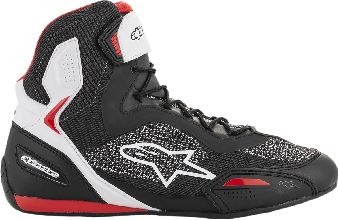 ALPINESTARS Faster-3 Rideknit Shoes - Black/White/Red - US 9 2510319123-9