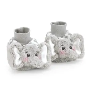 Bearington Baby Collection | Lil' Spout Gray Elephant Booties