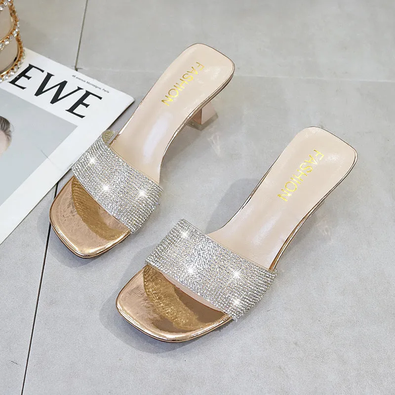 Belifi Fashionable Rhinestone Sandals