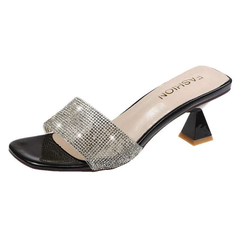 Belifi Fashionable Rhinestone Sandals