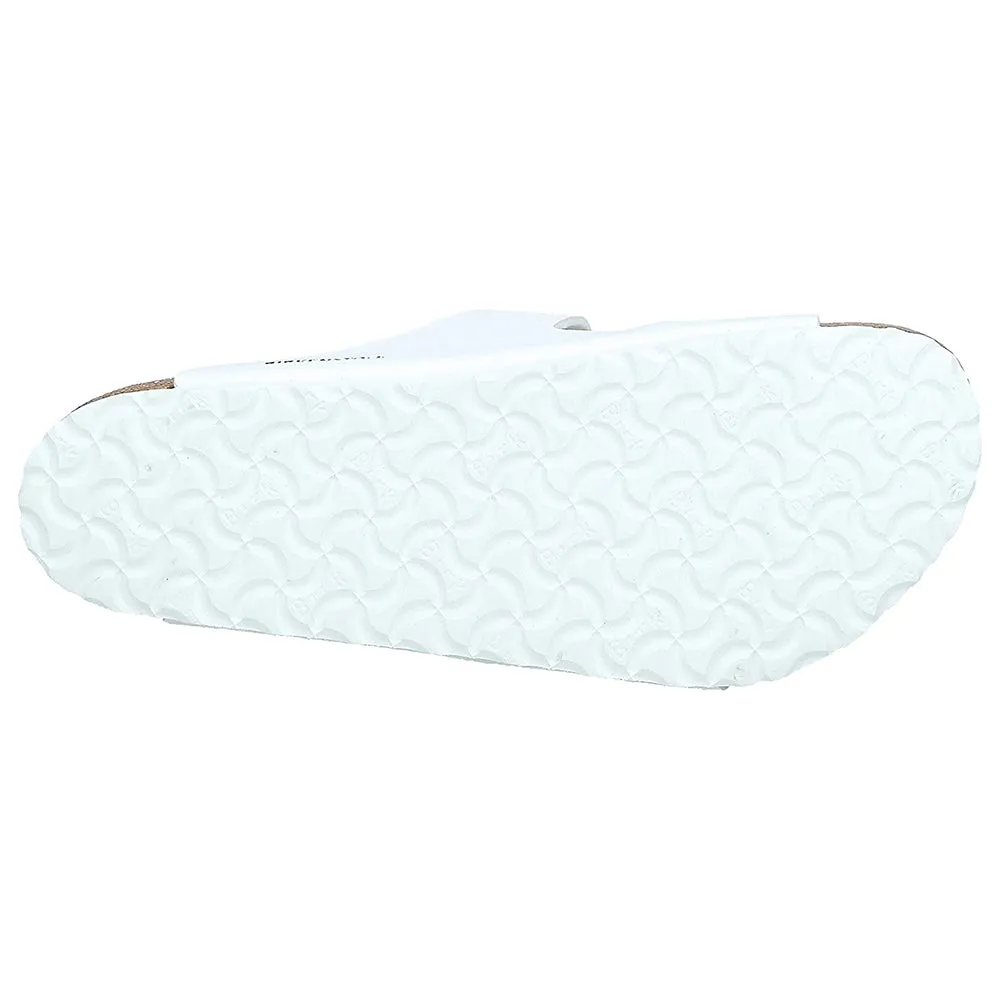 Birkenstock Unisex White Birko Flor 41 R EU Leather Arizona Sandal - 51731-41