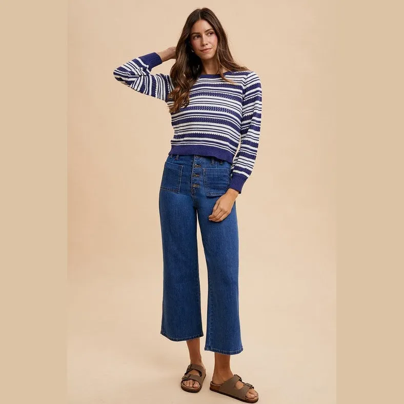 Button Fly High Waist Jeans