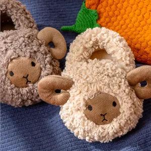 Cozy Winter Sheep Plush Slippers