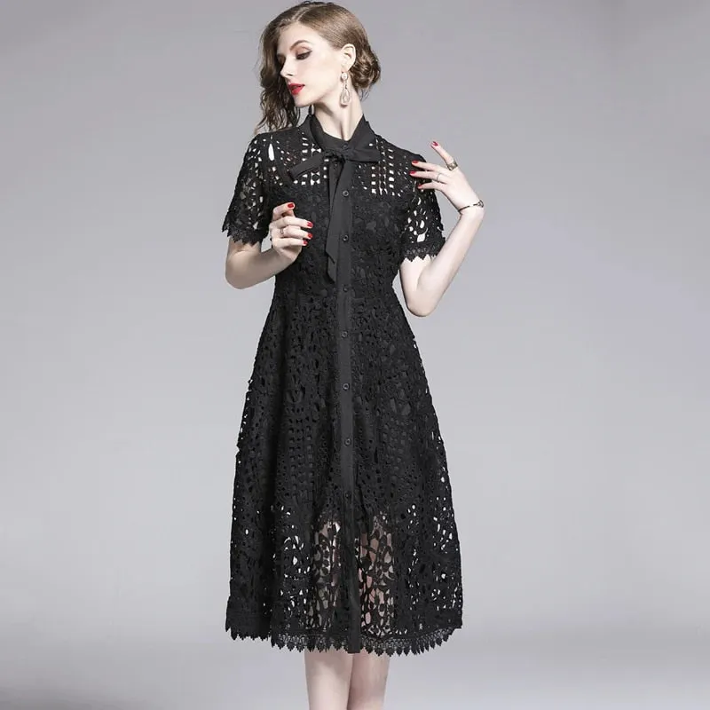 Denver A-line Button Dress