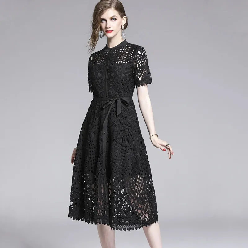 Denver A-line Button Dress