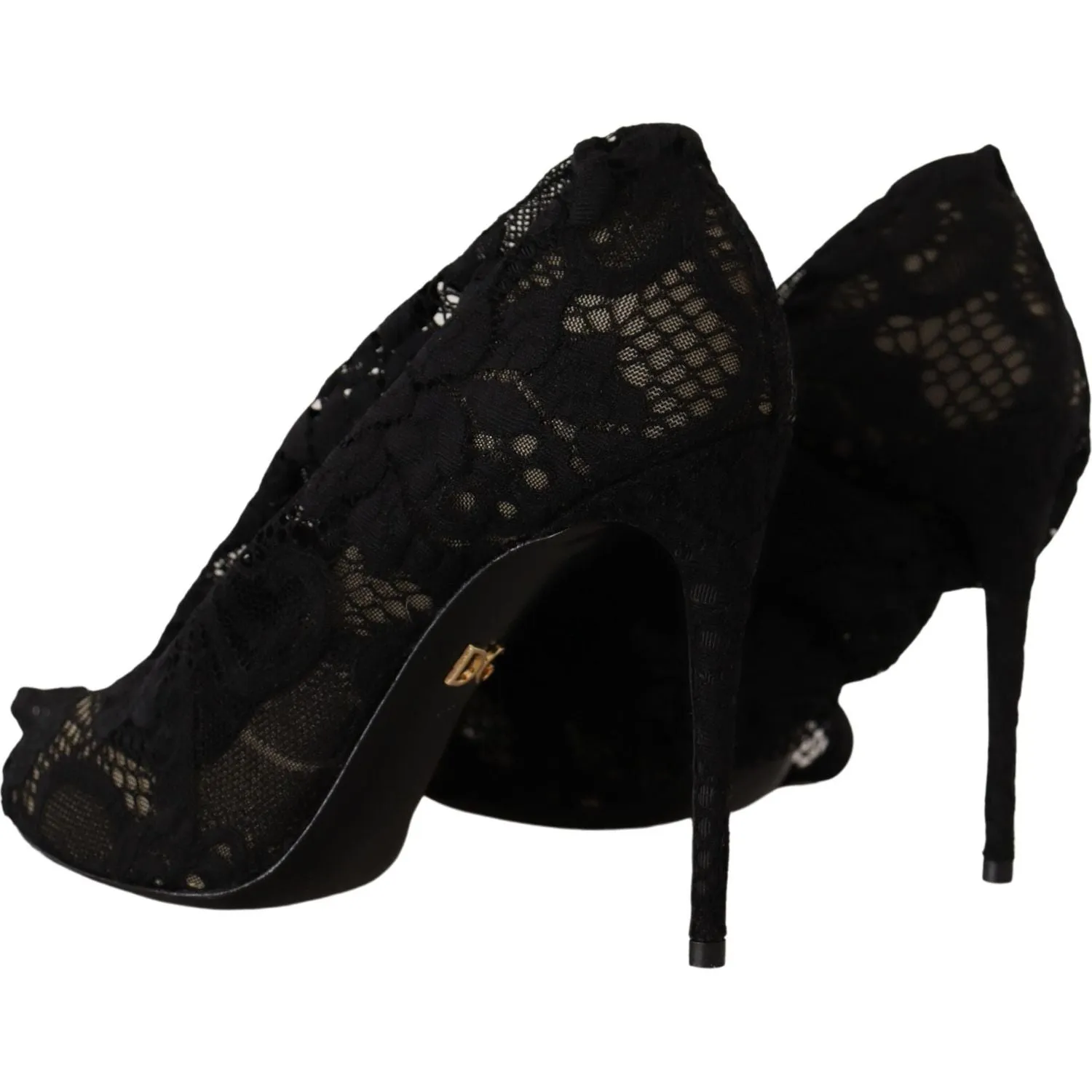 Dolce & Gabbana Elegant Stretch Sock Boots in Sleek Black