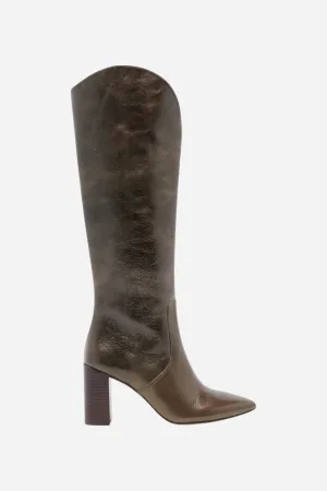 Dolce Vita Nedi in Dark Olive Leather