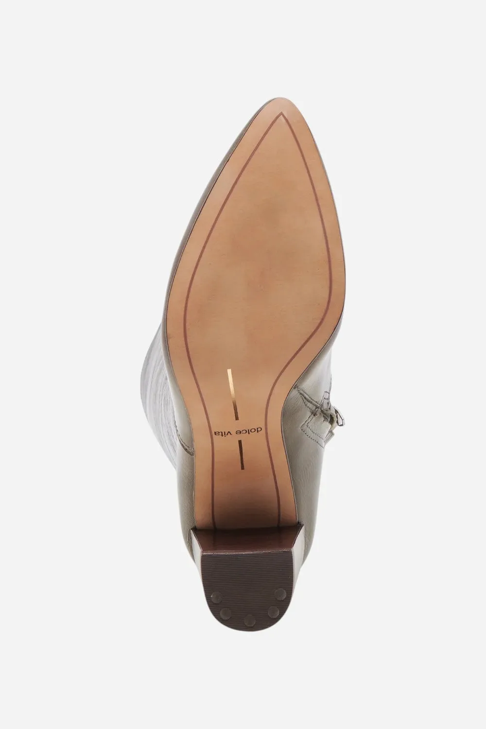 Dolce Vita Nedi in Dark Olive Leather