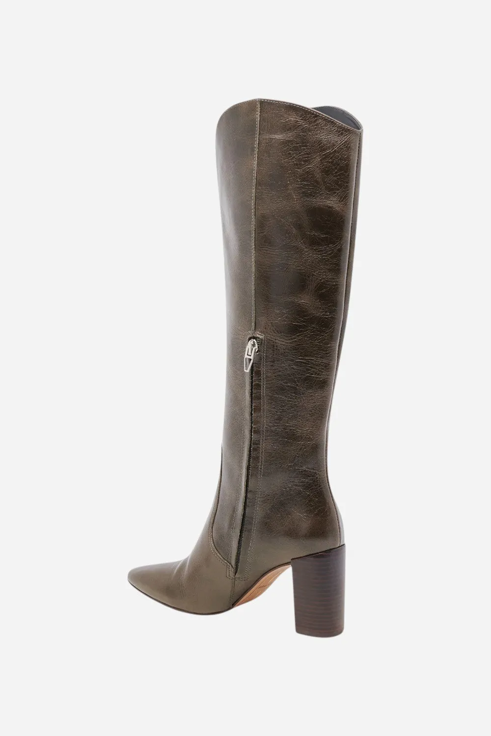 Dolce Vita Nedi in Dark Olive Leather