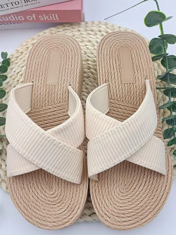 Fashionable and simple thick-soled wedge sandals