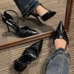 Fashionable Punk inspired High Heel Shoes
