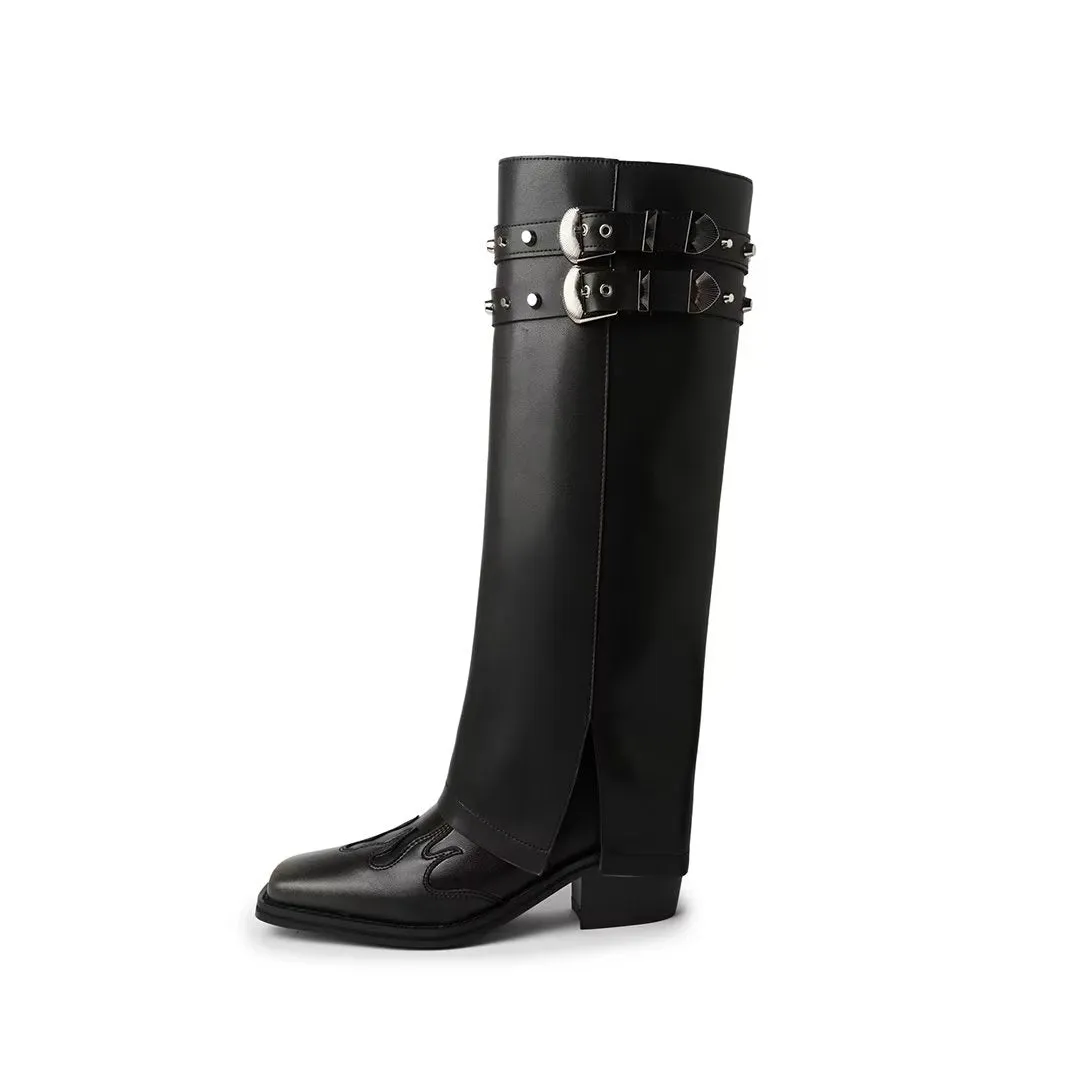Fieralis Velvet Tall Boots