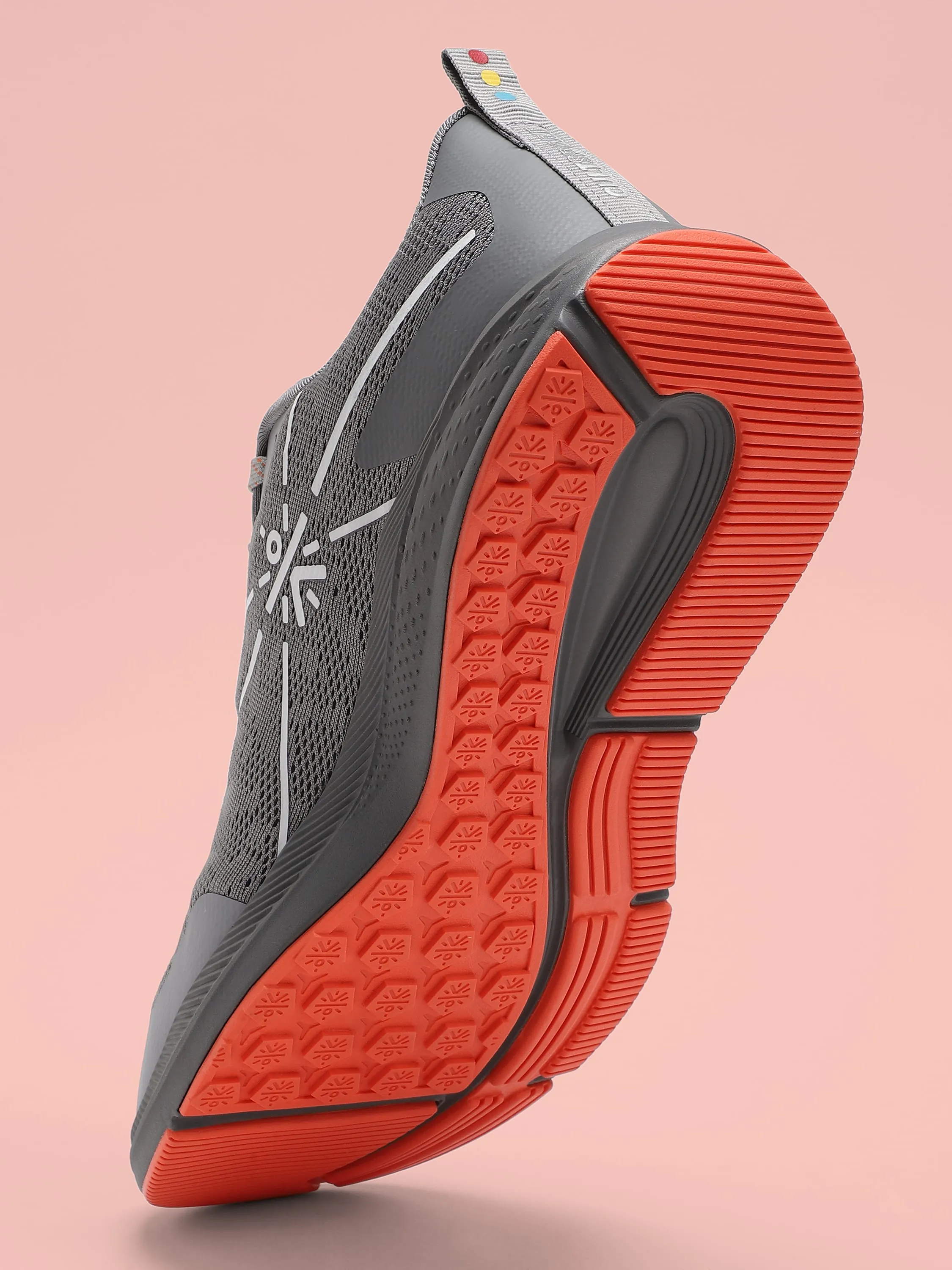 Flomo Men Running Shoes - Grey/Orange