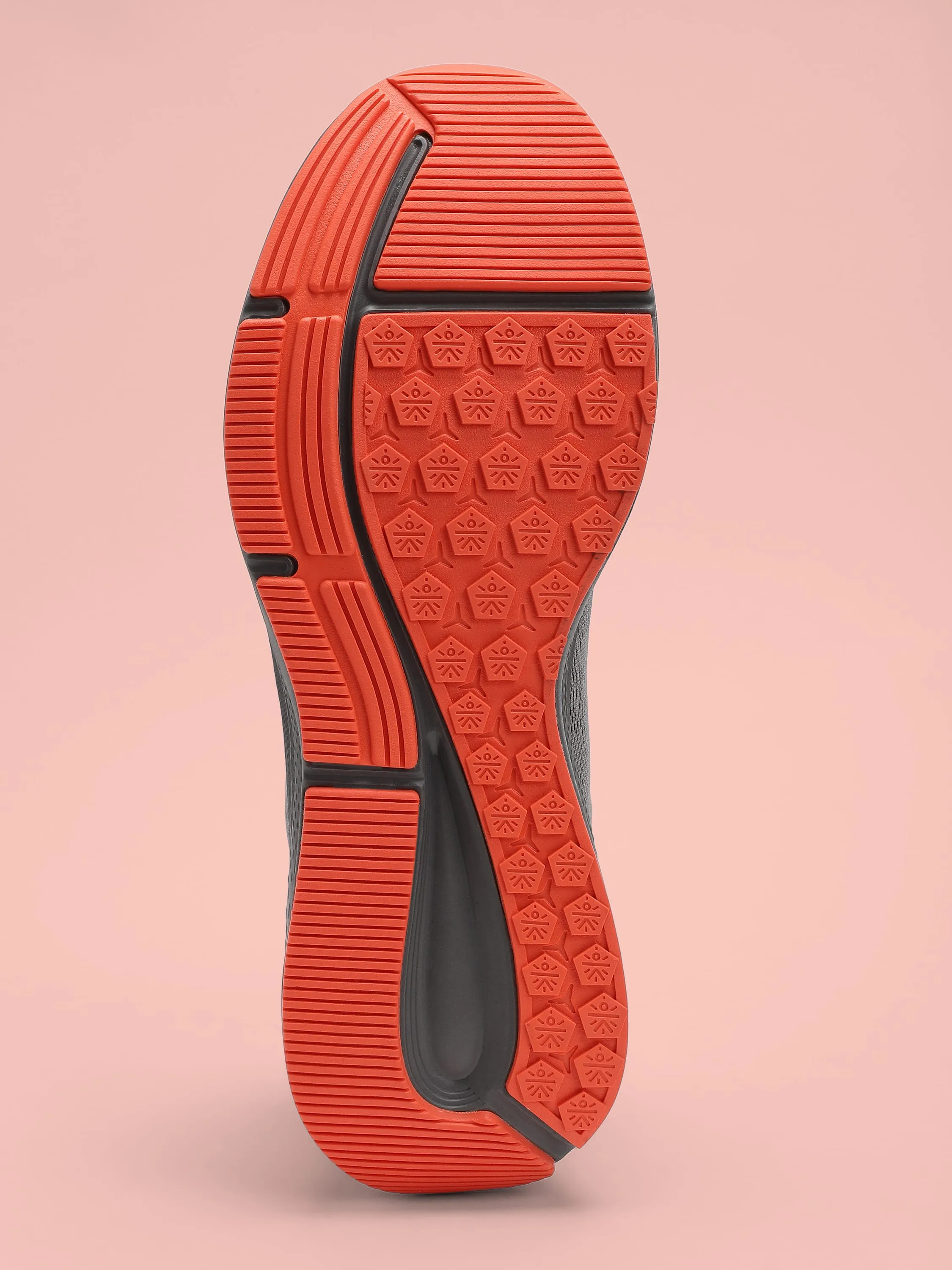 Flomo Men Running Shoes - Grey/Orange