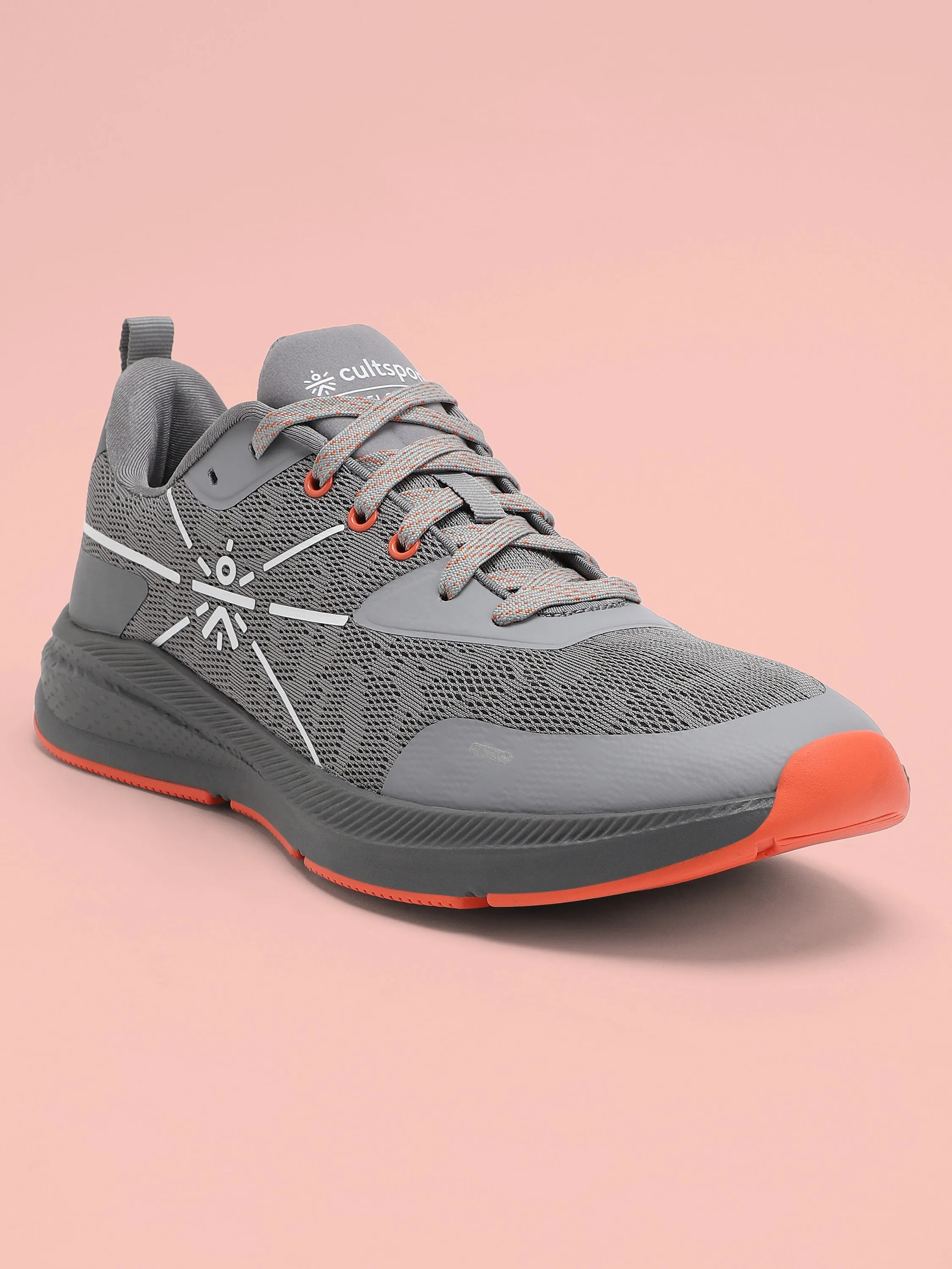 Flomo Men Running Shoes - Grey/Orange