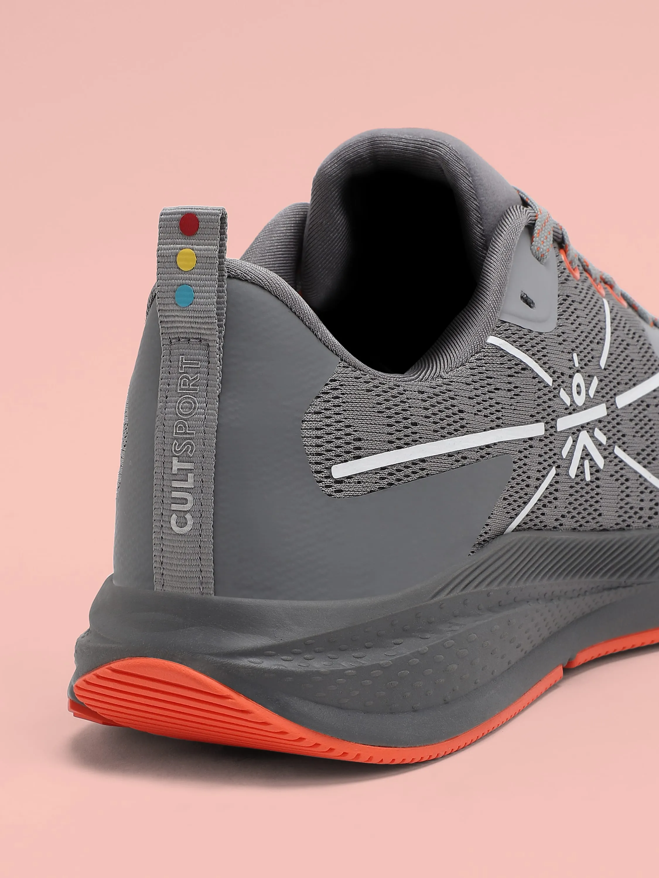Flomo Men Running Shoes - Grey/Orange