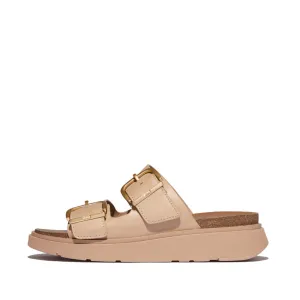 Gen-FF Buckle Two-Bar Leather Slides