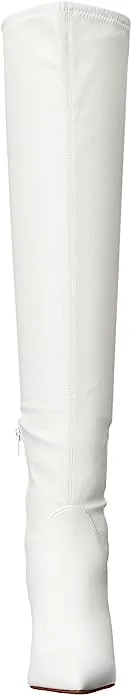 Jessica Simpson Over the Knee Boot Abrine White Side Pointed Toe Tall Boots