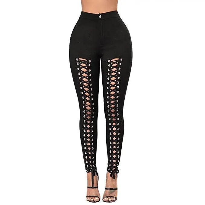 Lace Up Pants