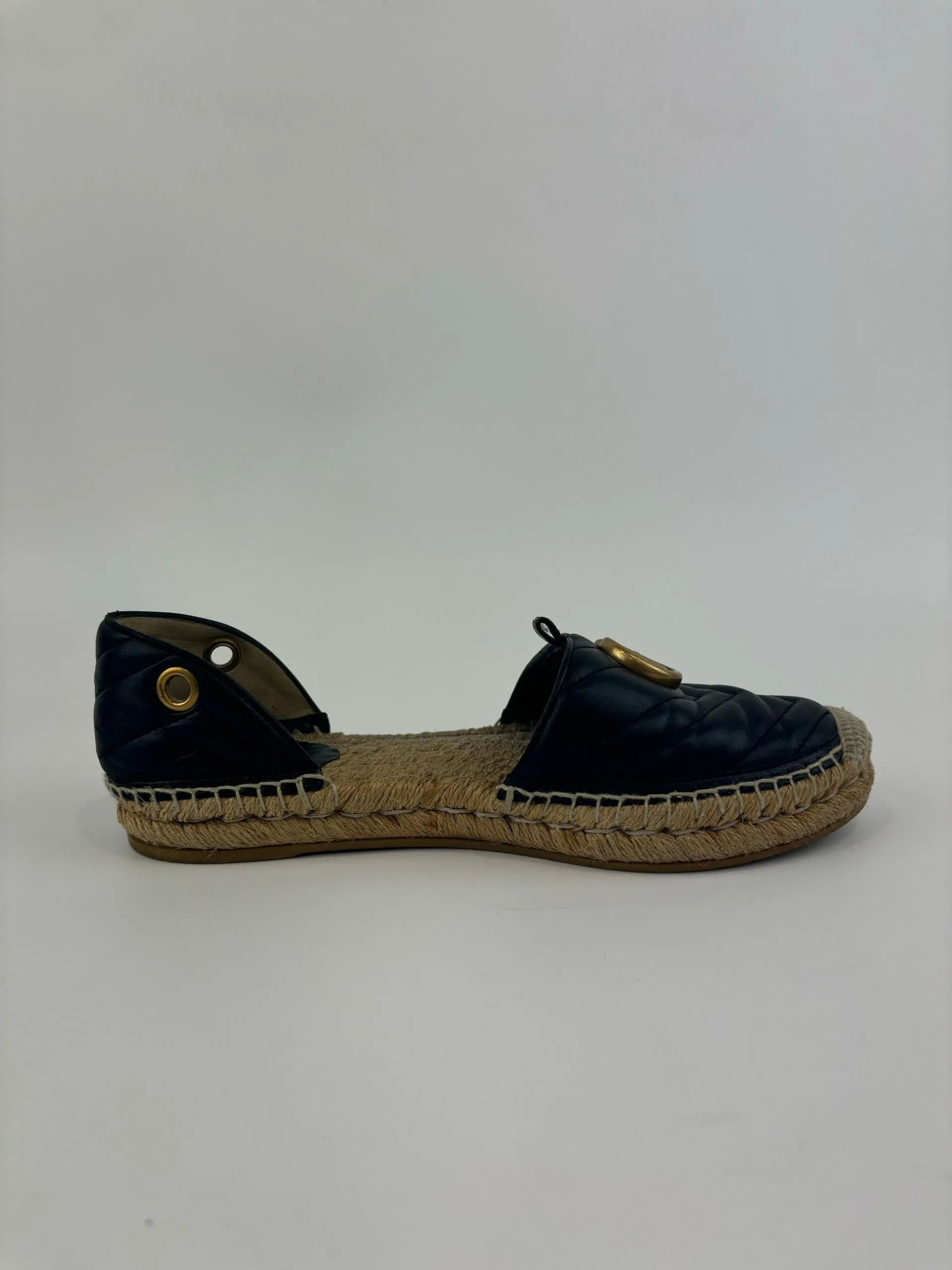 Marmont Tie Up Lace Espadrilles Flat Size 38.5
