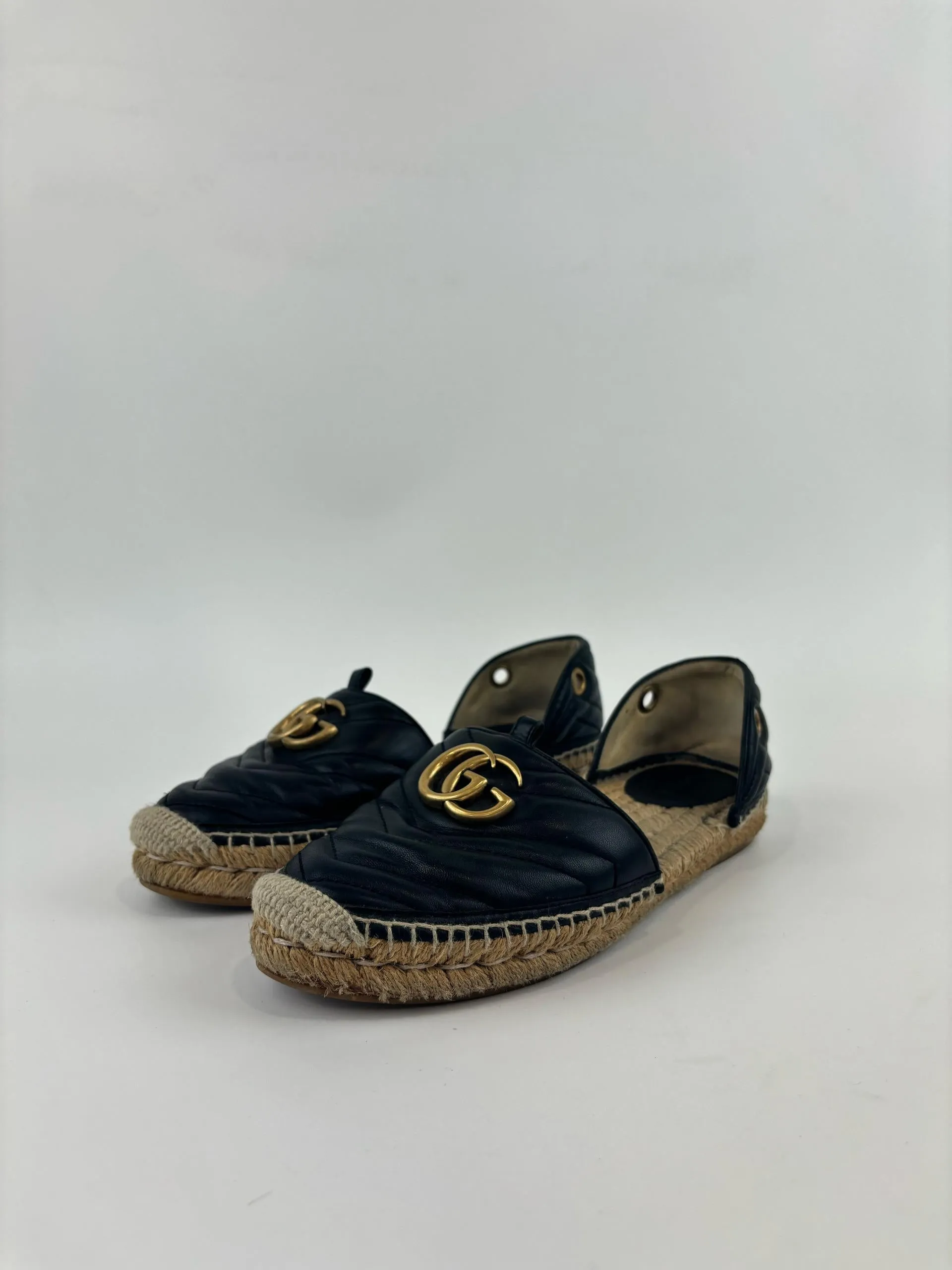 Marmont Tie Up Lace Espadrilles Flat Size 38.5
