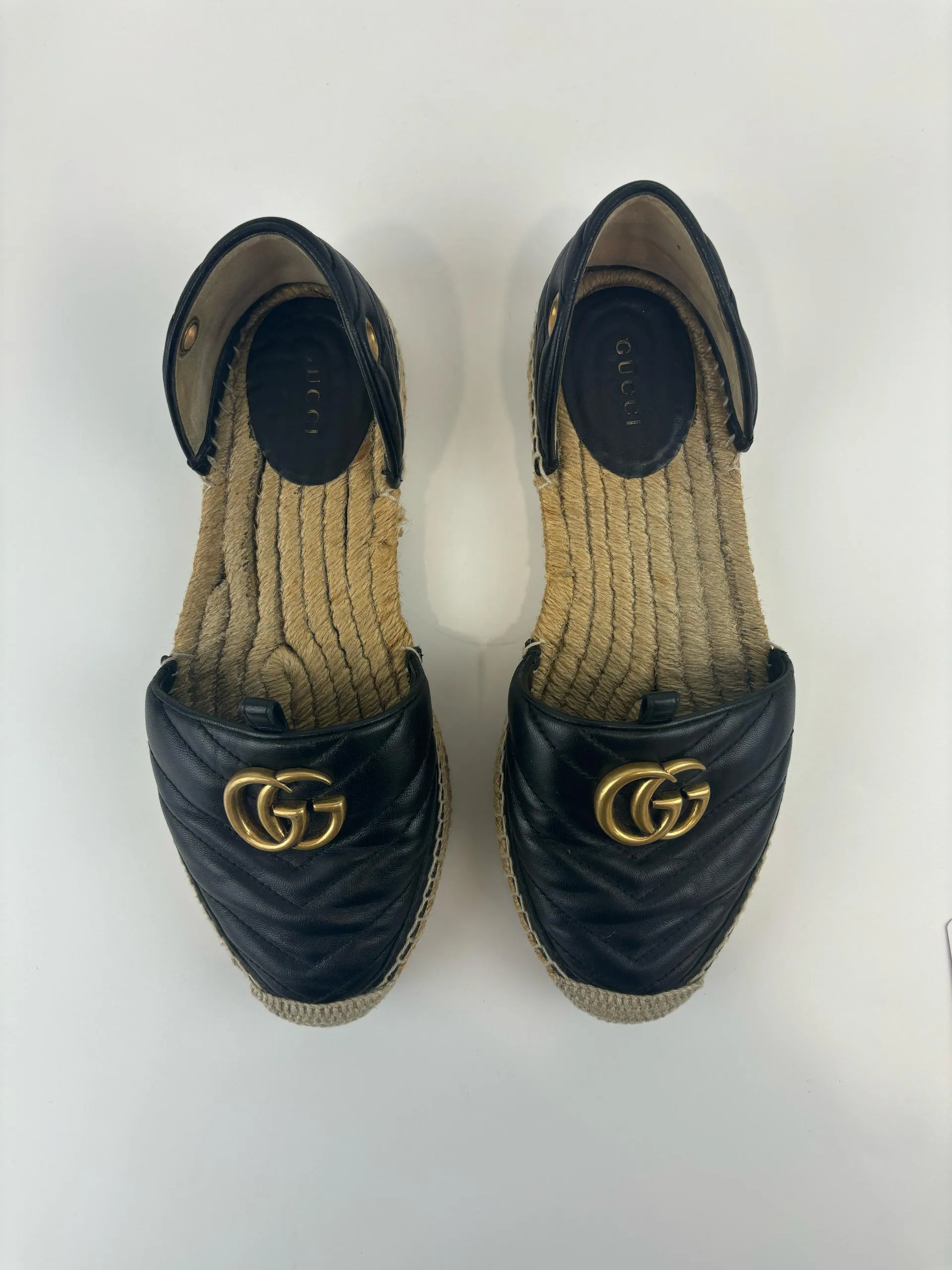Marmont Tie Up Lace Espadrilles Flat Size 38.5