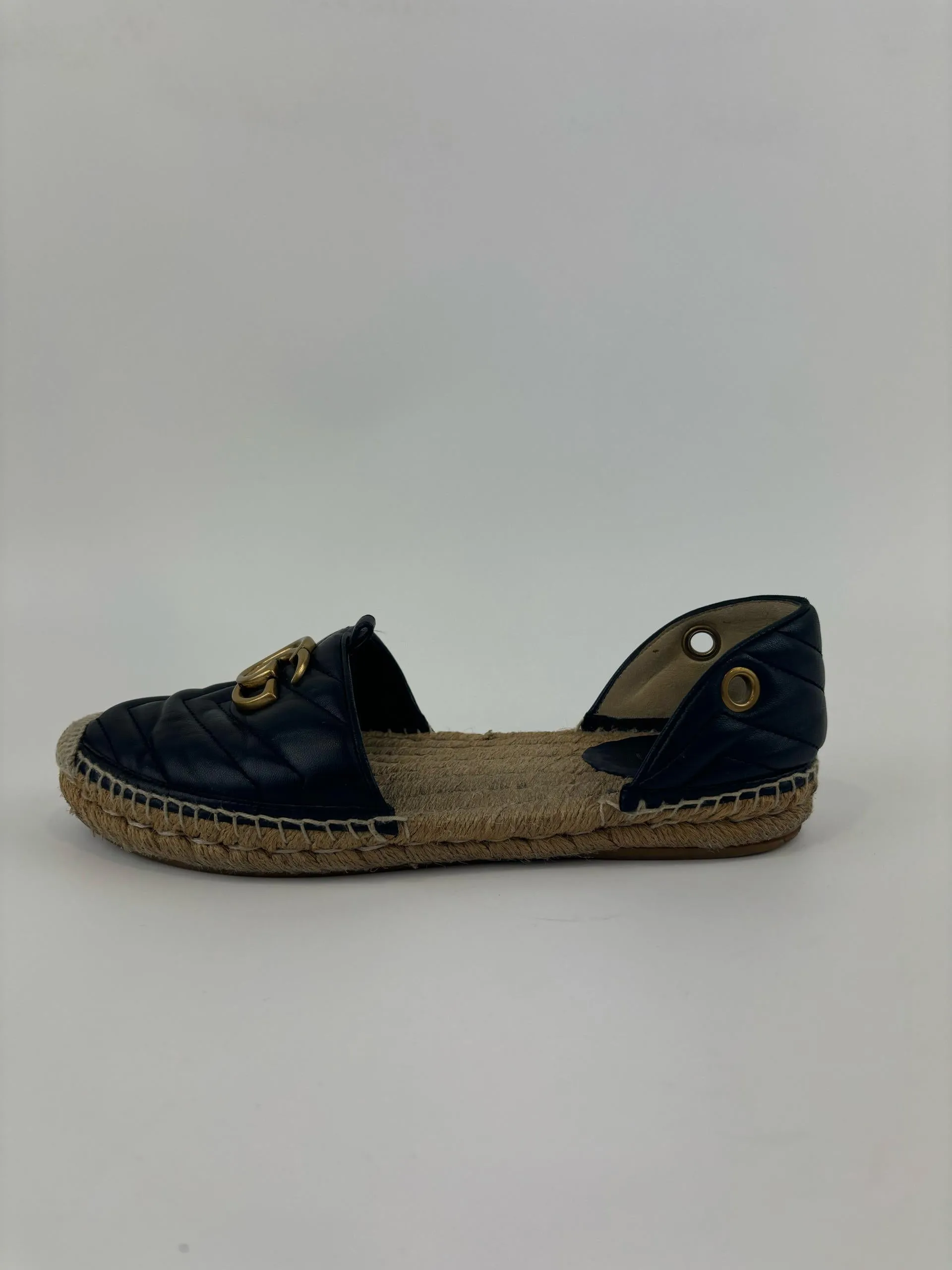Marmont Tie Up Lace Espadrilles Flat Size 38.5
