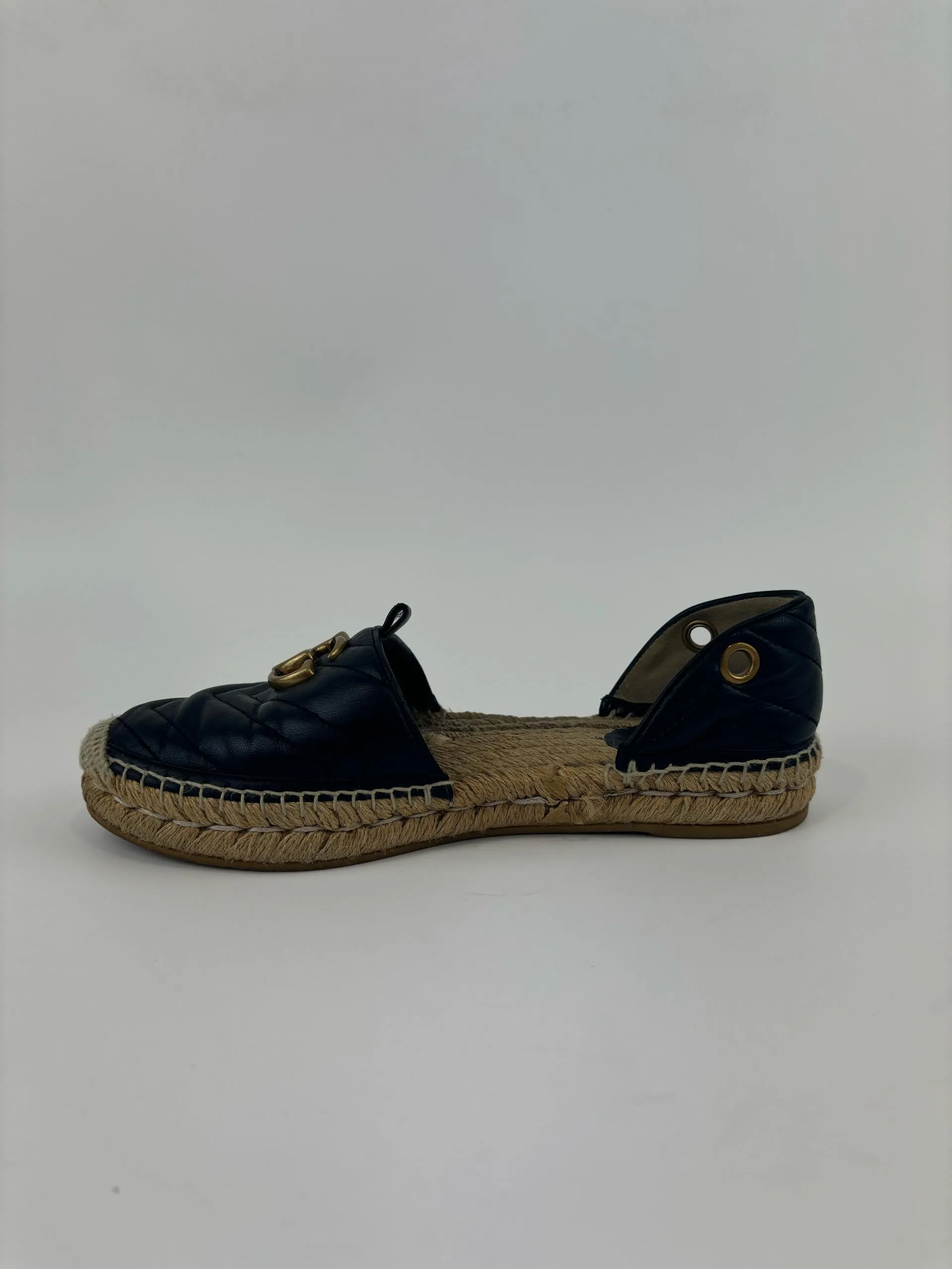 Marmont Tie Up Lace Espadrilles Flat Size 38.5
