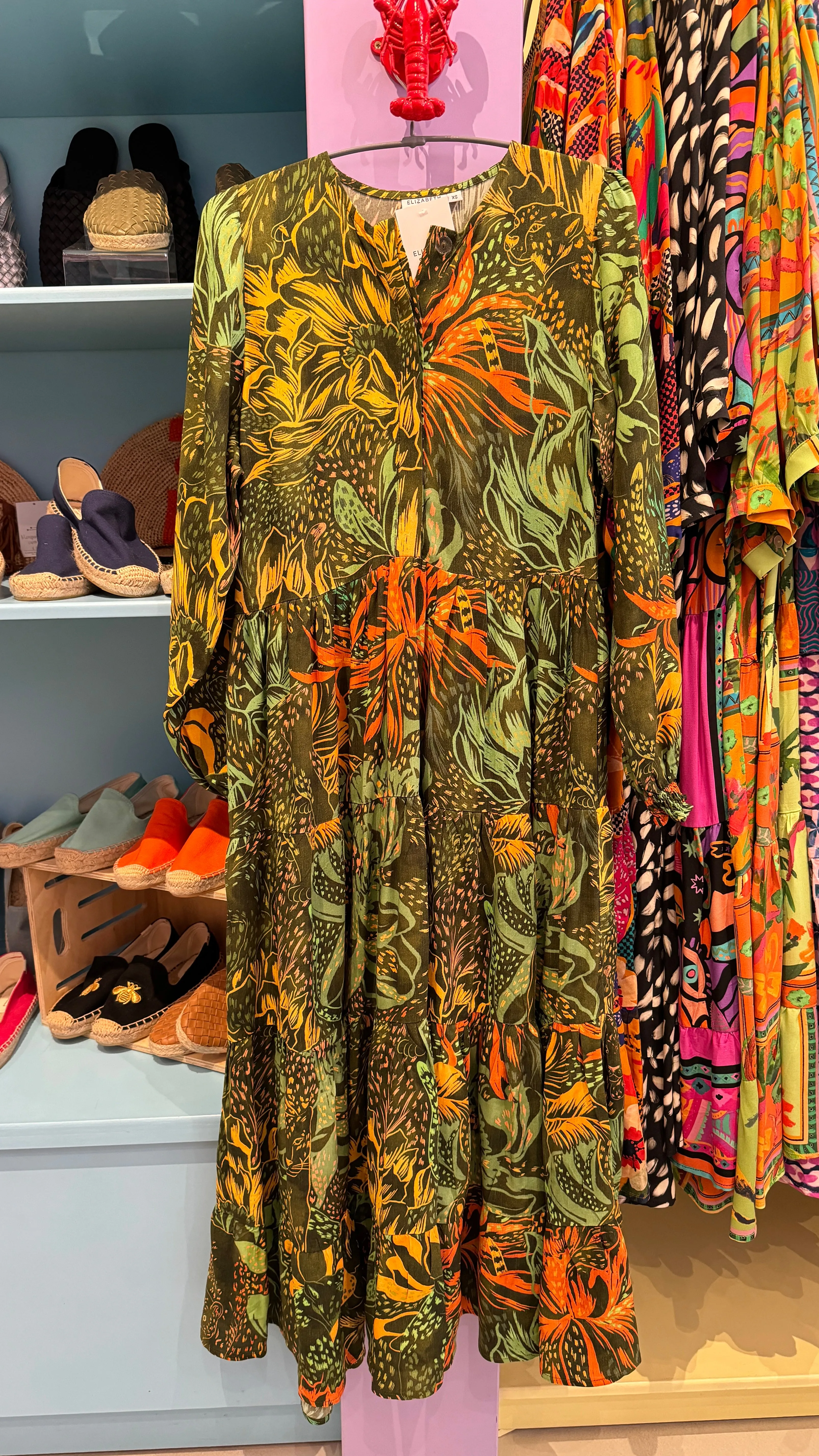 Maxi Dress - Leopard Green