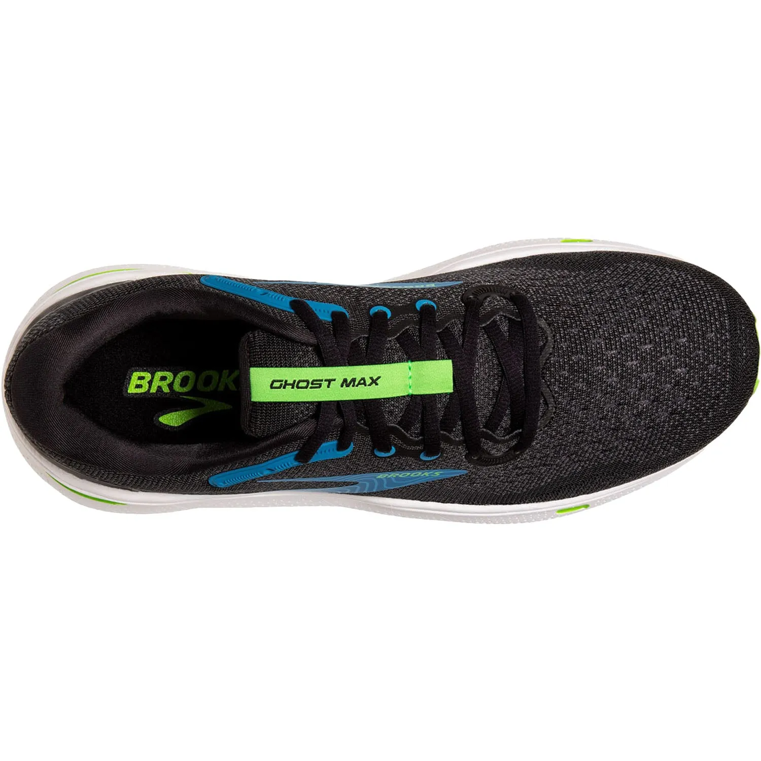 Men's Brooks Ghost Max Black/Atomic Blue/Jasmine