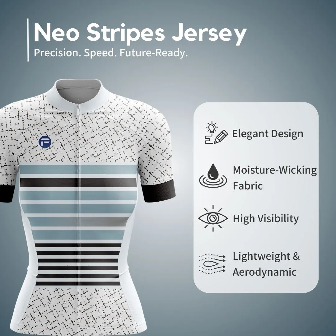 Neo Stripes | Women's Short Sleeve Cycling Jersey
