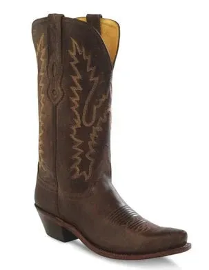 OLD WEST LADIES BROWN CANYON SNIP TOE BOOTS