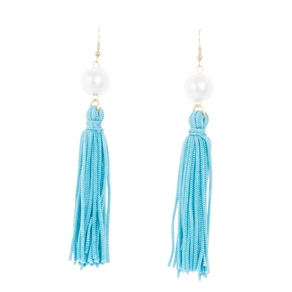 Pearl Tassel Earrings