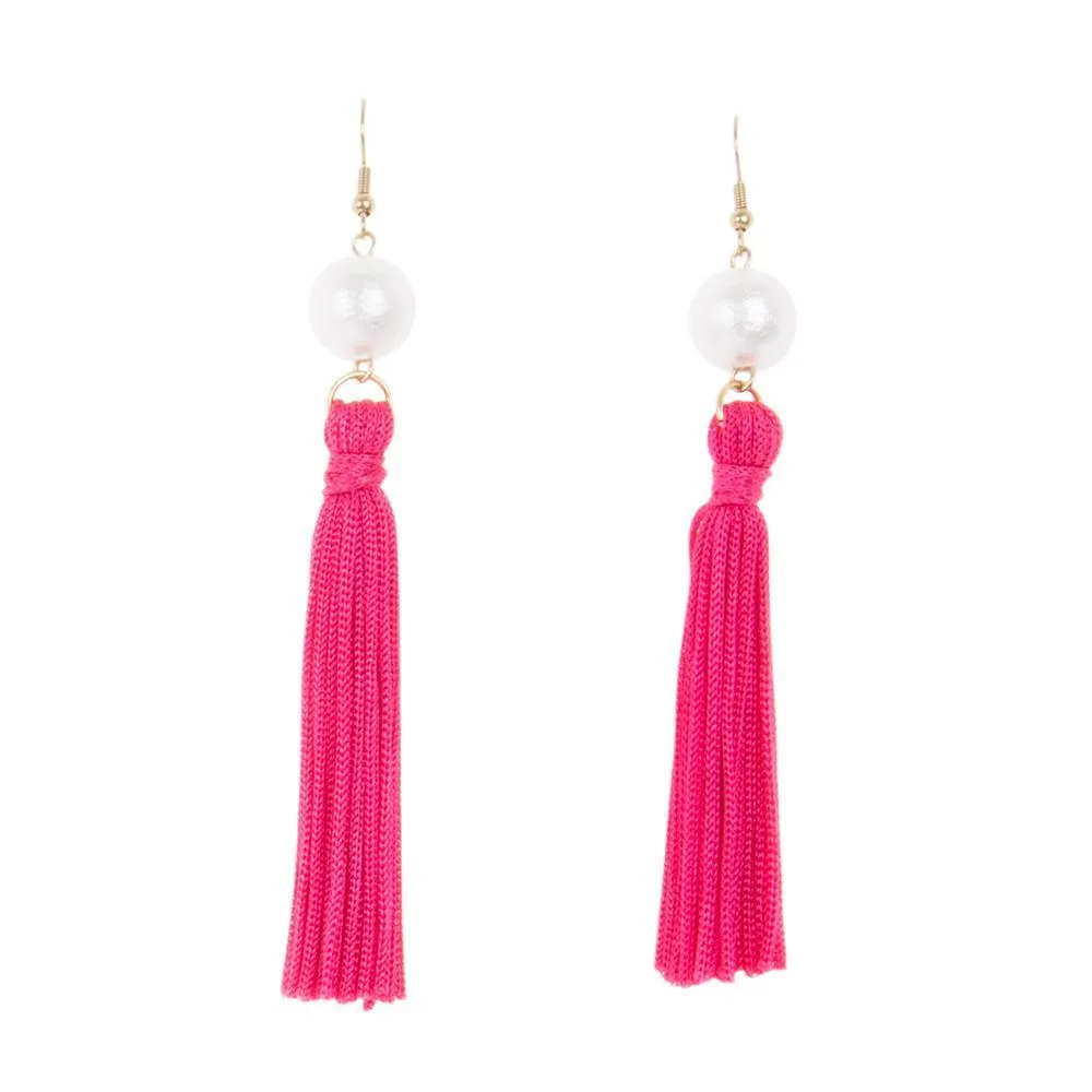 Pearl Tassel Earrings