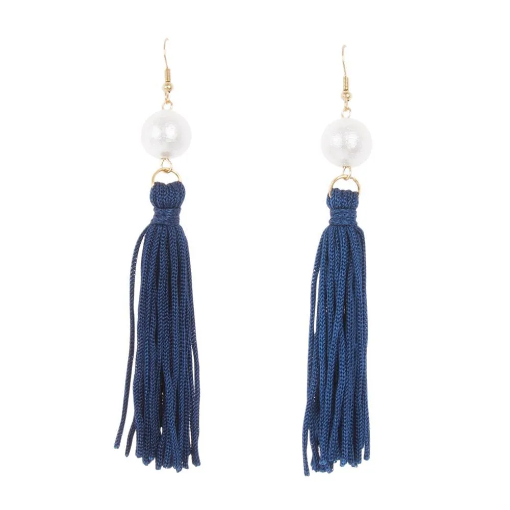 Pearl Tassel Earrings