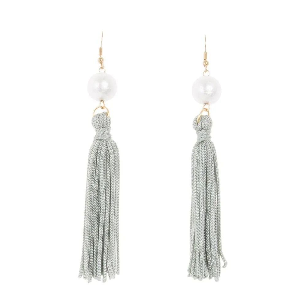 Pearl Tassel Earrings