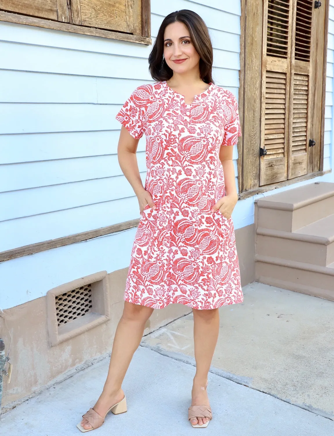 Pomegranate Organic Dress