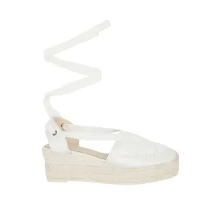 Satin Bridal Wedge Espadrille for Women - Amelie