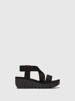 Sling-Back Sandals YABI922FLY BLACK