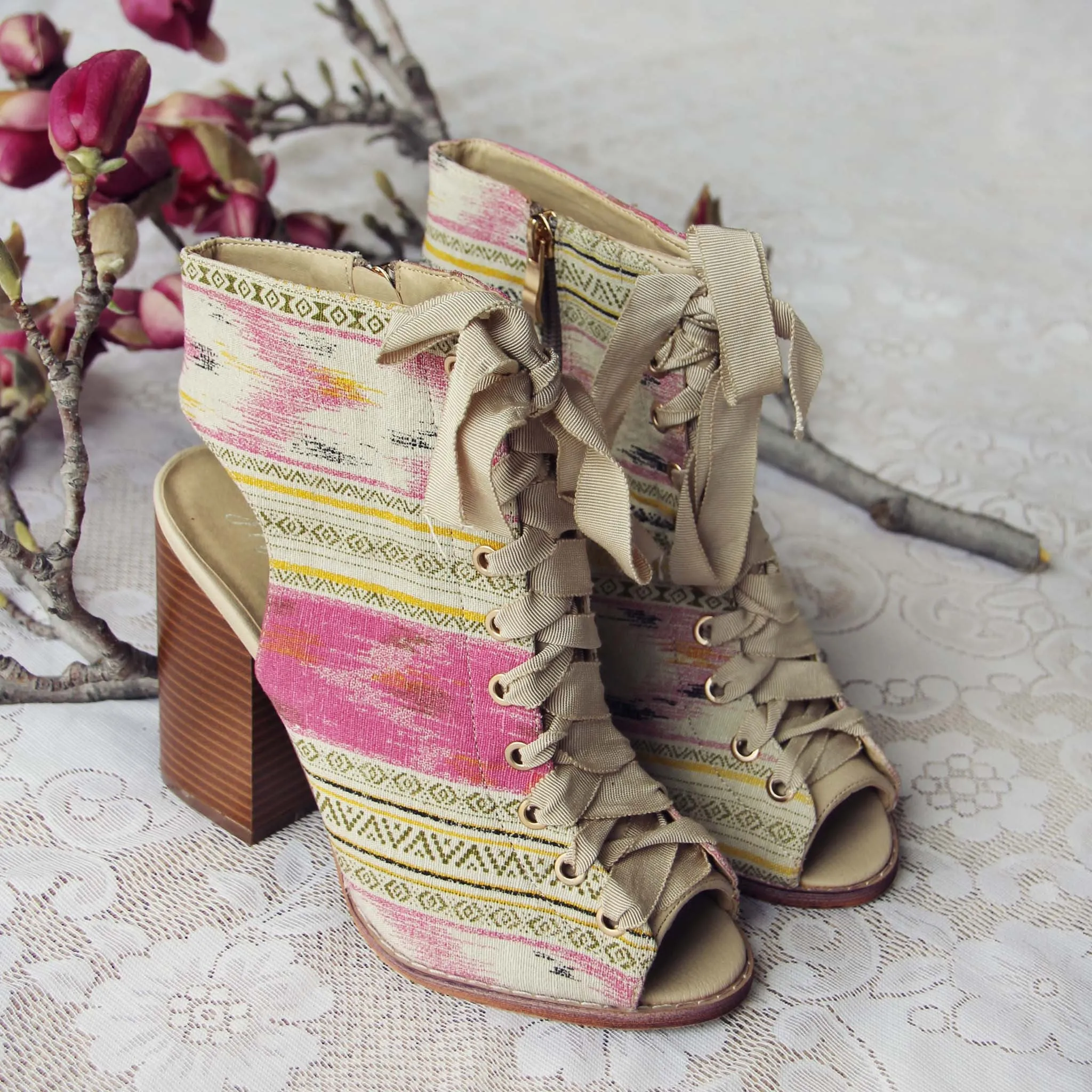 Swoon Lace-up Booties