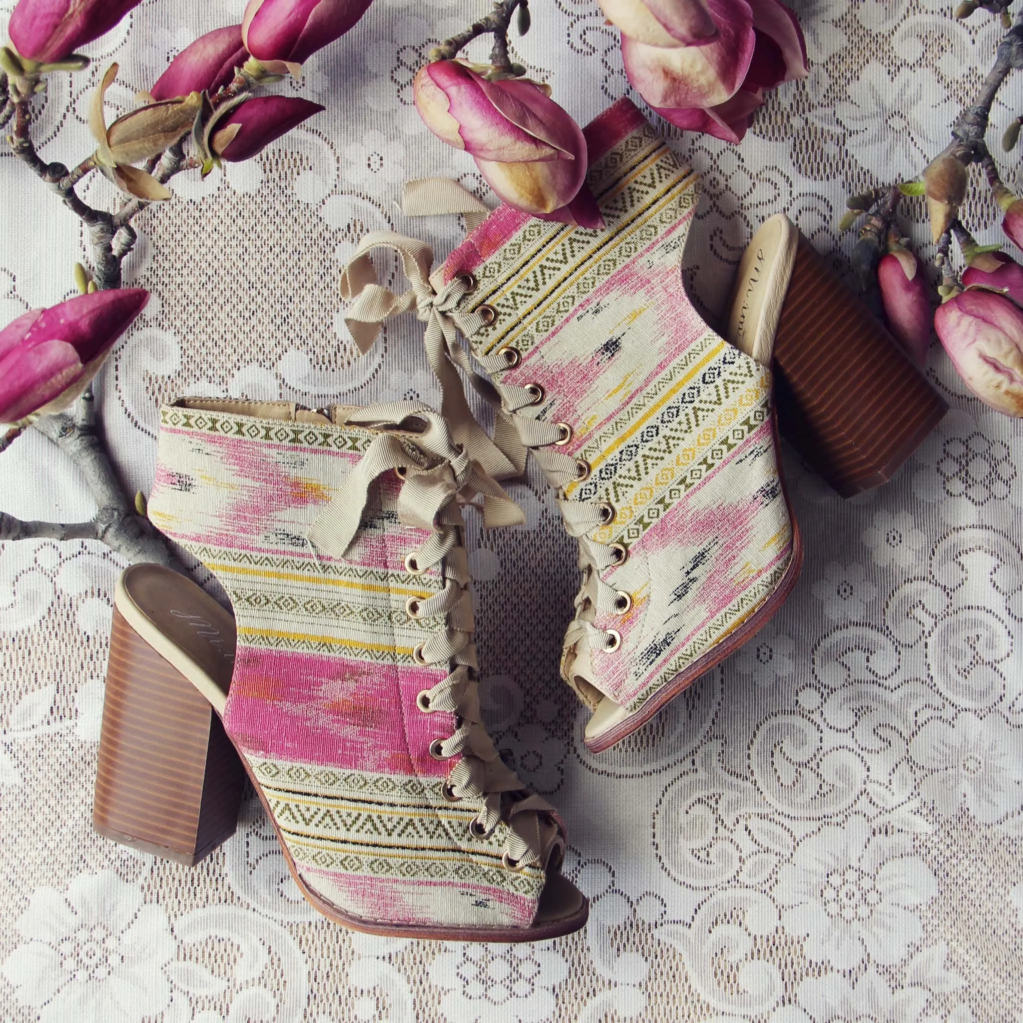 Swoon Lace-up Booties