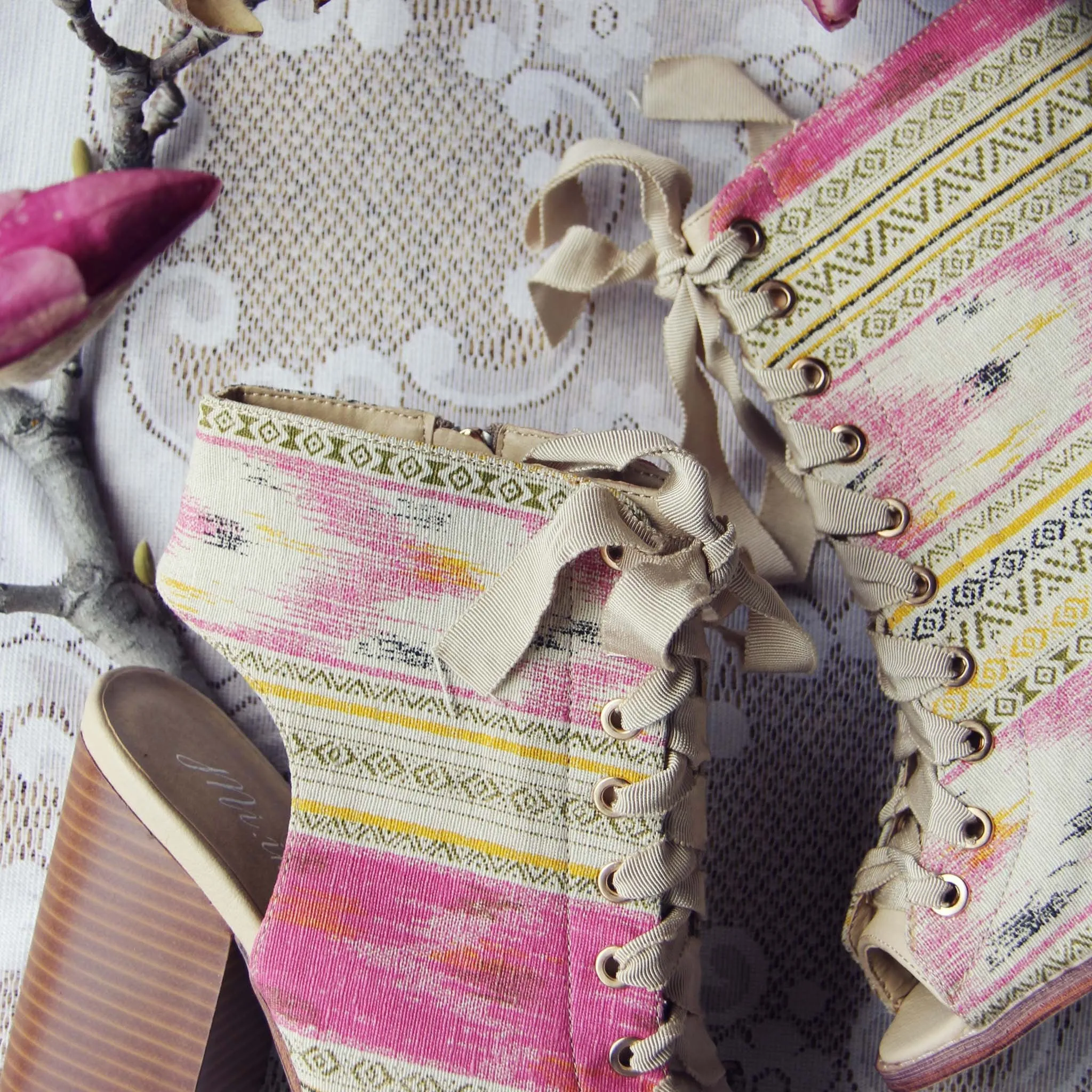 Swoon Lace-up Booties